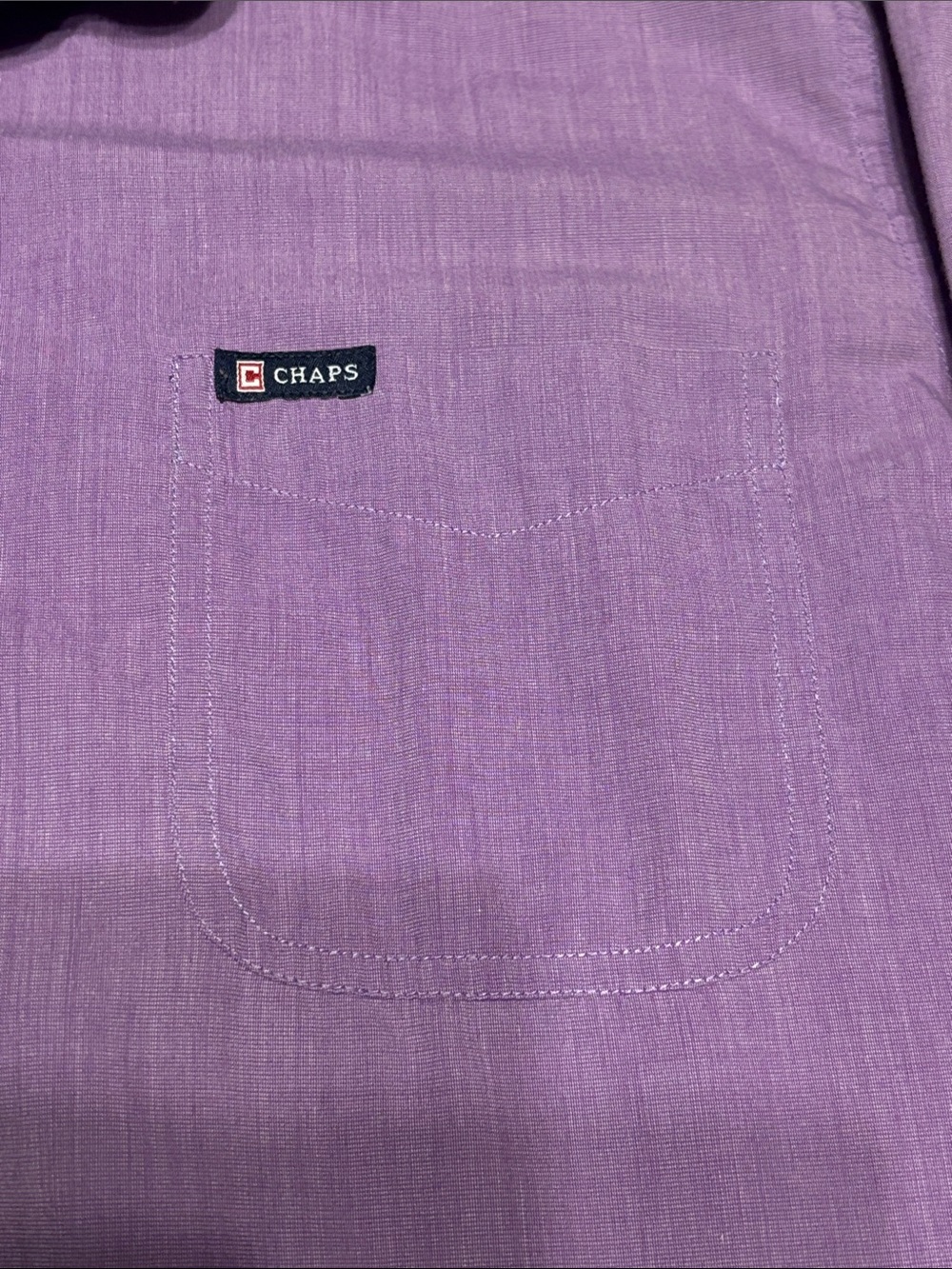 Chaps Purple Long-Sleeve Button-Down Shirt - Picture 3 of 4